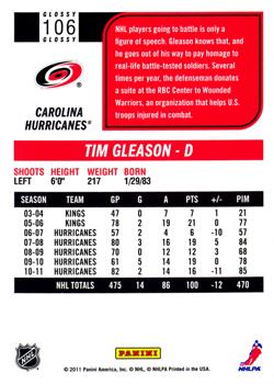 2011-12 Score - Glossy #106 Tim Gleason Back