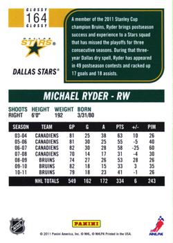 2011-12 Score - Glossy #164 Michael Ryder Back