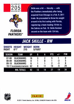 2011-12 Score - Glossy #205 Jack Skille Back