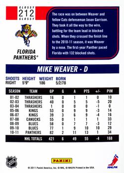 2011-12 Score - Glossy #212 Mike Weaver Back