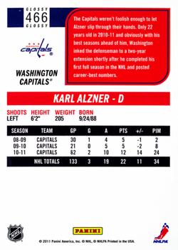 2011-12 Score - Glossy #466 Karl Alzner Back