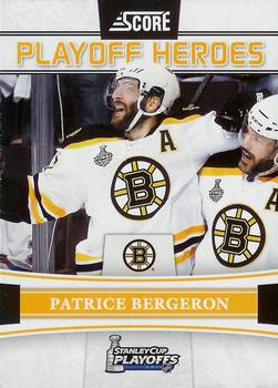 2011-12 Score - Playoff Heroes #9 Patrice Bergeron Front