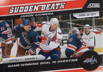 2011-12 Score - Sudden Death #18 Jason Chimera Front