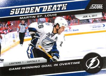 2011-12 Score - Sudden Death #23 Martin St. Louis Front