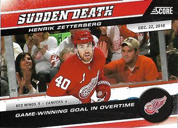 2011-12 Score - Sudden Death #16 Henrik Zetterberg Front