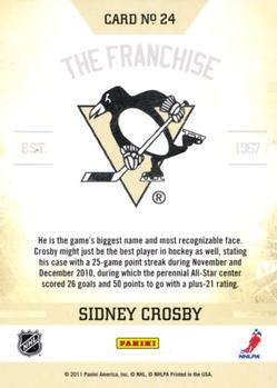 2011-12 Score - The Franchise #24 Sidney Crosby Back