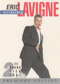 1991 Arena Draft Picks #19 Eric Lavigne  Front