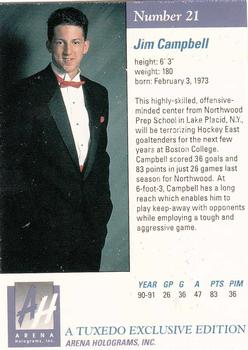 1991 Arena Draft Picks #21 Jim Campbell  Back