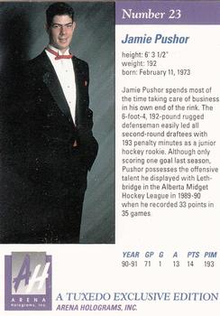 1991 Arena Draft Picks #23 Jamie Pushor  Back