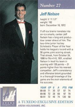 1991 Arena Draft Picks #27 Jeff Nelson  Back
