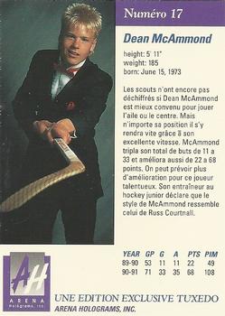1991 Arena Draft Picks French #17 Dean McAmmond  Back