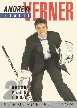 1991 Arena Draft Picks French #25 Andrew Verner  Front