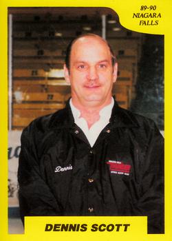 1989-90 7th Inning Sketch OHL #137 Dennis Scott Front
