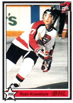 1990-91 7th Inning Sketch OHL #85 Ryan Kuwabara Front