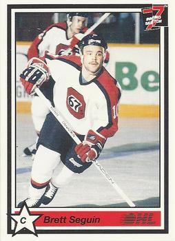 1990-91 7th Inning Sketch OHL #92 Brett Seguin Front