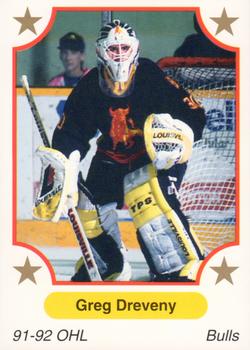 1991-92 7th Inning Sketch OHL #112 Greg Dreveny Front