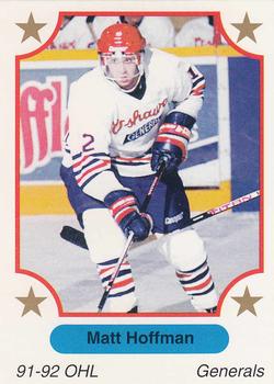 1991-92 7th Inning Sketch OHL #154 Matt Hoffman Front