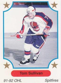 1991-92 7th Inning Sketch OHL #186 Tom Sullivan Front