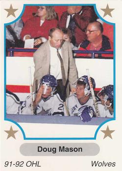 1991-92 7th Inning Sketch OHL #256 Doug Mason Front