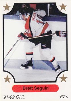 1991-92 7th Inning Sketch OHL #301 Brett Seguin Front