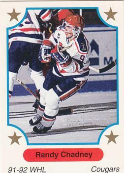 1991-92 7th Inning Sketch WHL #55 Randy Chadney Front