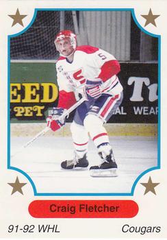1991-92 7th Inning Sketch WHL #57 Craig Fletcher Front