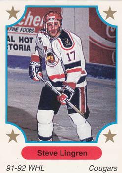 1991-92 7th Inning Sketch WHL #61 Steve Lingren Front