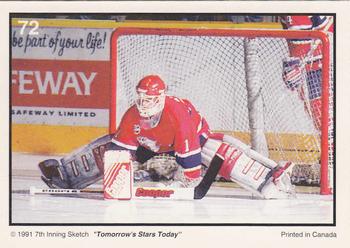 1991-92 7th Inning Sketch WHL #72 The Goalies I Back