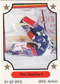 1991-92 7th Inning Sketch WHL #72 The Goalies I Front