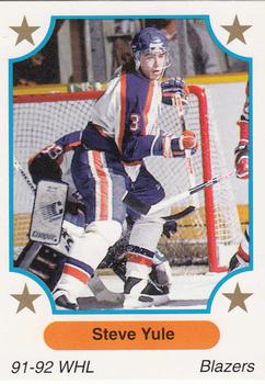 1991-92 7th Inning Sketch WHL #78 Steve Yule Front