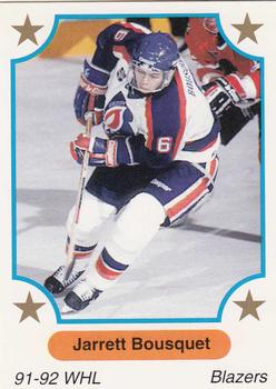 1991-92 7th Inning Sketch WHL #80 Jarrett Bousquet Front