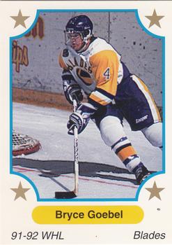 1991-92 7th Inning Sketch WHL #104 Bryce Goebel Front