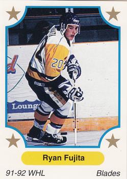 1991-92 7th Inning Sketch WHL #110 Ryan Fujita Front