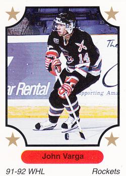 1991-92 7th Inning Sketch WHL #150 John Varga Front