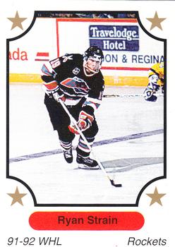 1991-92 7th Inning Sketch WHL #163 Ryan Strain Front