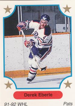 1991-92 7th Inning Sketch WHL #229 Derek Eberle Front