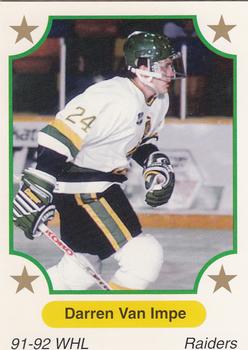 1991-92 7th Inning Sketch WHL #258 Darren Van Impe Front