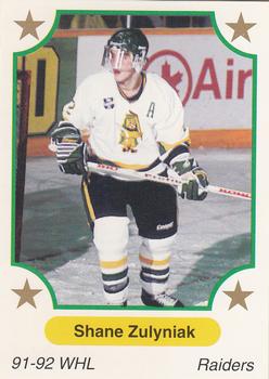 1991-92 7th Inning Sketch WHL #264 Shane Zulyniak Front