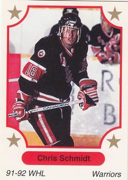 1991-92 7th Inning Sketch WHL #268 Chris Schmidt Front