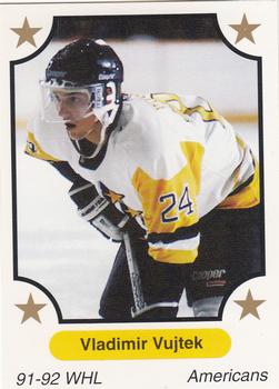 1991-92 7th Inning Sketch WHL #303 Vladimir Vujtek Front