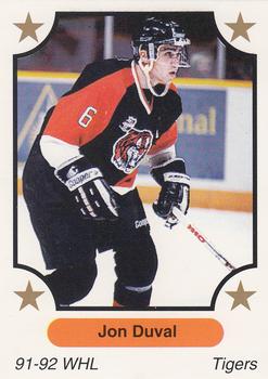 1991-92 7th Inning Sketch WHL #315 Jon Duval Front