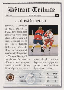1991-92 Ultimate Original 6 French #94 Lindsay's Comeback Back