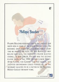 1991 Ultimate Draft #67 Philippe Boucher Back
