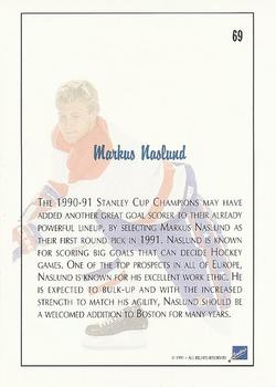 1991 Ultimate Draft #69 Markus Naslund Back