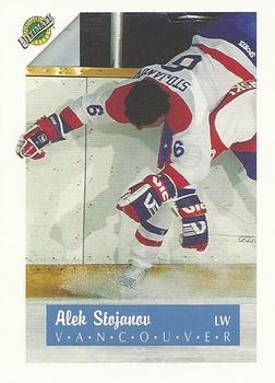 1991 Ultimate Draft #6 Alek Stojanov Front