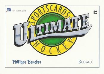 1991 Ultimate Draft #82 Philippe Boucher Back