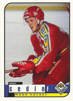 1998-99 UD Choice Swedish #178 Henrik Sedin Front
