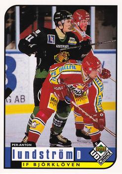 1998-99 UD Choice Swedish #18 Per Anton Lundstrom Front