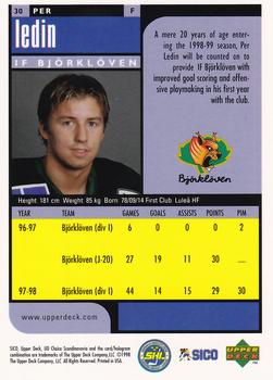 1998-99 UD Choice Swedish #30 Per Ledin Back