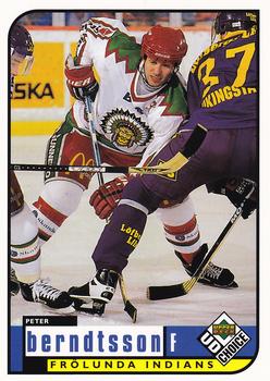 1998-99 UD Choice Swedish #77 Peter Berndtsson Front